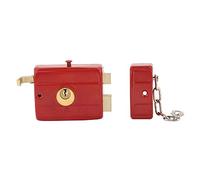 Cerrojo para puerta Metalica Night Pestillo Yale Puertas De Hierro Llavines Exteriores Set Industrial Doble Cilindro He