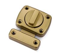 cerrojo para puertas, Cerradura de pestillo puerta privacidad, cerradura perno madera, Perno barril engrosado, sólida resistente(Gold)