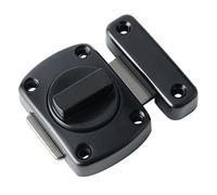 Cerrojo Puerta, SAYAYO Pestillo Puerta Interior Cerraduras para Puertas Negro Cerrojos y Pestillos para Puertas Aleación de Zinc para Puerta, Habitaciones, Jardines, Armarios, EMS220U-B
