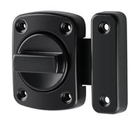 Cerrojo Puerta, SAYAYO Pestillo Puerta Interior Cerraduras para Puertas Negro Cerrojos y Pestillos para Puertas Aleación de Zinc para Puerta, Habitaciones, Jardines, Armarios, EMS250U-B