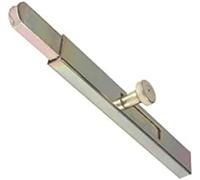 Cerrojo vertical galvanizado Combi Arialdo 250 mm - Cierre de seguridad para verjas, puertas, puertas y puertas - Ancho disponible 19,5 mm, 20 mm y 30 mm (30 mm)