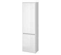 Cersanit Crea - Armario alto, 140x40x25 cm, 2 puertas, bisagras izq./dcha, blanco S924-022