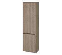 Cersanit Crea - Armario alto, 140x40x25 cm, 2 puertas, bisagras izq./dcha, roble S924-024