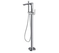 Cersanit Crea grifo de bañera y ducha en suelo cromo S951-306