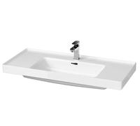 Cersanit Crea - Lavabo 101x46 cm, con rebosadero, orificio para grifo, blanco K114-018