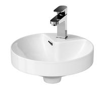 Cersanit Crea lavabo 37.5x37.5 cm circular empotrado blanco brillante K114-002