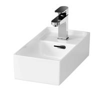 Cersanit Crea lavabo 40x22 cm rectangular para mueble blanco brillante K114-004