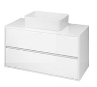 Cersanit Crea - Mueble para lavabo, 53x100x45 cm, 2 cajones, blanco S924-006