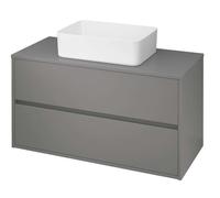 Cersanit Crea - Mueble para lavabo, 53x100x45 cm, 2 cajones, gris S924-020