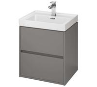 Cersanit Crea - Mueble para lavabo, 53x49x40 cm, 2 cajones, gris S924-015