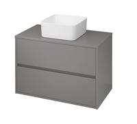 Cersanit Crea - Mueble para lavabo, 53x79x45 cm, 2 cajones, gris S924-018