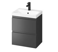 Cersanit Moduo - Armario con lavabo, 57x50x35 cm, 2 cajones, antracita S801-470-DSM