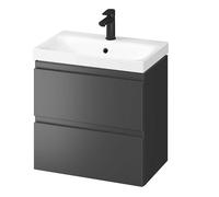 Cersanit Moduo - Armario con lavabo, 57x60x38 cm, 2 cajones, antracita S801-469-DSM