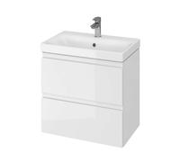 Cersanit Moduo - Armario con lavabo, 57x60x38 cm, 2 cajones, blanco S801-227-DSM