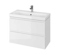 Cersanit Moduo - Armario con lavabo, 57x80x38 cm, 2 cajones, blanco S801-225-DSM