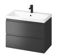 Cersanit Moduo - Armario con lavabo, 57x80x45 cm, 2 cajones, antracita S801-487-DSM