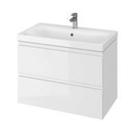 Cersanit Moduo - Armario con lavabo, 57x80x45 cm, 2 cajones, blanco S801-221-DSM