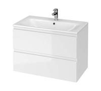 Cersanit Moduo - Armario con lavabo, 57x80x45 cm, 2 cajones, blanco S801-316-DSM