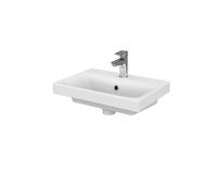 Cersanit Moduo - Lavabo 50x35 cm, con rebosadero, orificio para grifo, blanco K116-008