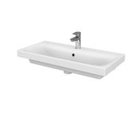 Cersanit Moduo - Lavabo 80x38 cm, con rebosadero, orificio para grifo, blanco K116-012