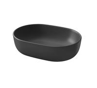 Cersanit Moduo - Lavabo sobre encimera, 50x36 cm, sin rebosadero, antracita K116-107-BOX