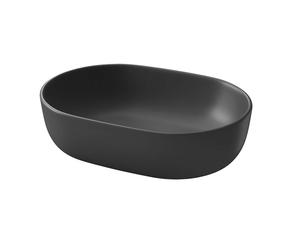 Cersanit Moduo - Lavabo sobre encimera, 50x36 cm, sin rebosadero, antracita K116-107-BOX