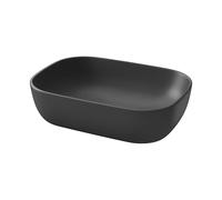 Cersanit Moduo - Lavabo sobre encimera, 51x36 cm, antracita K116-108