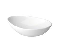 Cersanit Moduo - Lavabo sobre encimera, 57x37 cm, sin rebosadero, blanco K116-052