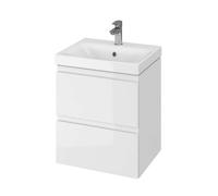 Cersanit Moduo - Mueble para lavabo, 57x49x40cm, 2 cajones, blanco S929-012