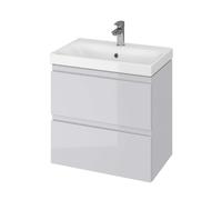 Cersanit Moduo - Mueble para lavabo, 57x60x38cm, 2 cajones, gris S590-003-DSM