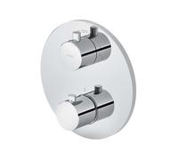 Cersanit Zen - Grifo termostático empotrado para 2 dispositivos con cuerpo, cromo S951-564