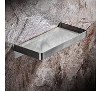 Cesta adhesiva para ducha Ibbenzoa® fabricada en acero inoxidable SUS 304, con dimensiones de 18,5 x 9 x 4 cm, borde de 2 cm de altura y base antideslizante. Ideal para baño y cocina, disponible en 3 