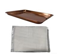Cesta Asar Vegetales Carne Exterior Interior para fácil Uso Cesta | para acero inoxidable, para superficie antiadherente, óxido, alta temperatura, largo uso(Small Pan Bronze)