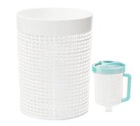 Cesta colectora de hojas para piscina, cesta grande con colador | Filtro de vacío trampa para el hogar, jardín, parque, hotel