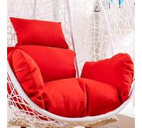 Cesta colgante impermeable para silla de huevo, para exteriores, interiores, mesa, hamaca, asiento trasero, para patio, jardín (rojo)