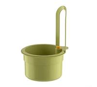 Cesta Colgante para Fregadero de Cocina con Mecanismo a Presión, Escurridor de Alimentos Residuos y Verduras, Ahorro Espacio ABS para verde 20x14cm(Green)