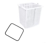 Cesta cuadrada para bomba de filtro de piscina, para Hayward SuperPump SPX1600M B167 para SPX1600S (1 cesta blanca + 1 junta SPX1600S), para combo de cesta de filtro de piscina