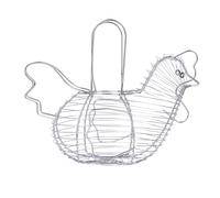 Cesta de alambre cromado kitchencraft para huevos, 34 x 26 x 24 cm (13