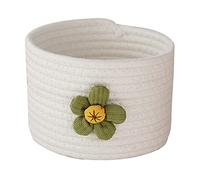 Cesta de almacenamiento, cuerda de algodón tejida suave, cesta de lavandería, contenedor de almacenamiento para mantas de bebé, juguetes, ropa, toallas, hilo lavable