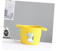 Cesta de almacenamiento de cuerda de algodón, cesta organizadora para artículos del hogar, cesta multiusos para juguetes y objetos pequeños