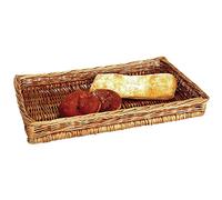Cesta de almacenamiento de frutas naturales de mimbre de 75 x 450 x 280 mm
