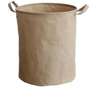 Cesta de almacenamiento de lino y algodón, plegable, impermeable, cesta organizadora de juguetes, para cuarto de bebé, dormitorio, armario (B)