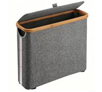 Cesta de almacenamiento de papel higiénico de tela Oxford gris a prueba de polvo