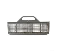 Cesta de cubiertos para lavavajillas compatible con GE WD28X10128, organizador de utensilios de plástico gris resistente, diseño de mango desmontable para una fácil carga, 242 mm de ancho