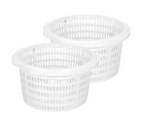 Cesta de Filtro de Skimmer, Cesta de Skimmer de Plástico para Piscina Cesta Colador Redonda Reemplazo de Cesta de Filtro de Piscina Multiusos de Limpieza Efectiva para Piscina (#2-2Pcs)