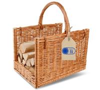 Cesta de mimbre con asa de Creative Home, 45 x 30 x 47 cm