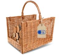 Cesta de mimbre con asa de Creative Home, 50 x 34 x 50 cm