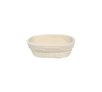 Cesta de mimbre ovalada/redonda a prueba pan, cesta revestimiento fermentación masa Natural hecha a mano, herramientas for hornear en casa y cocina Para Pan(Oval 28x14cm)