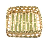 Cesta De Pan Genérica Para Mesa, Cesta De Almacenamiento De Mimbre Trenzada, Bandeja Decorativa De Fondo Plano Lavable Para Pasteles Frutas Dulces