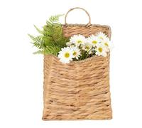 Cesta de pared de Rattan trenzada, enganchable | Soporte decorativo para pared para cocina estilo rural sala comedor jardín frutas verduras Snacks